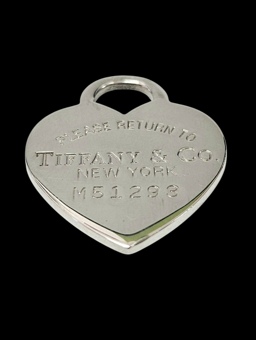 Tiffany & Co. Silver Heart Tag Pendant